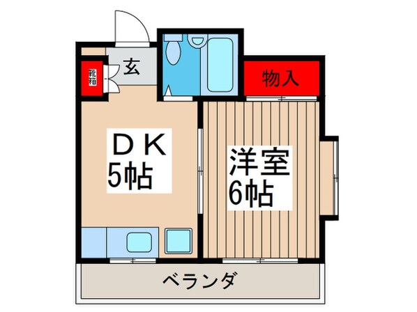 フラット市川の物件間取画像